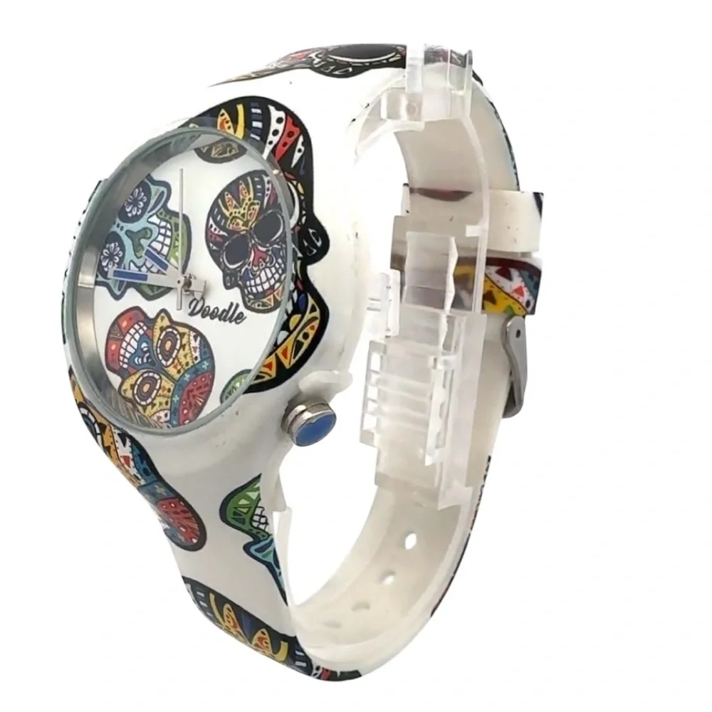 Doodle White Watch White Calvaras Mood NWT